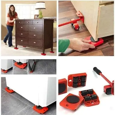 Picture of Heavy Duty Furniture Lifter Tools Furniture Appliance Roller Mover Full Set