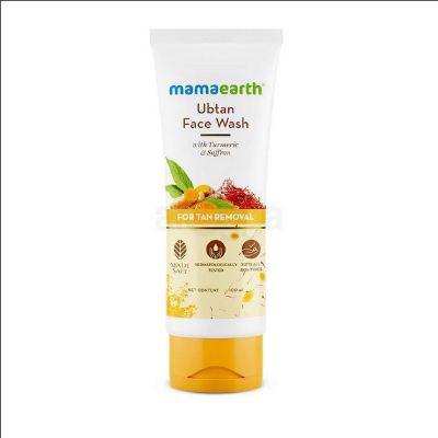 Picture of Mamaearth Ubtan Facewash with Turmeric and Saffron for Tan Removal 100ml