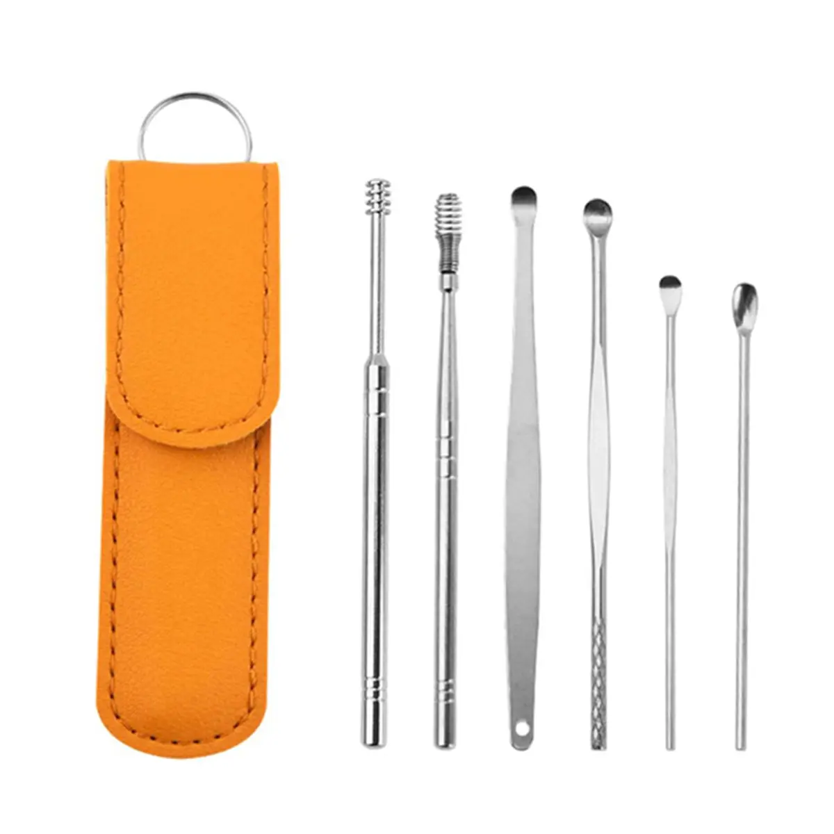 Picture of 6PCS Ear Cleaner Set Stainless Steel With Lather Case