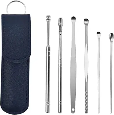 Picture of 6PCS Ear Cleaner Set Stainless Steel With Lather Case