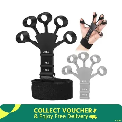 Picture of Finger Gripper Patients Hand Strengthener Finger Flexion & Extension Training Sunlight mall and Grip Strength Trainer Gripper Finger Exerciser Hook Grip Adjustable Gym
