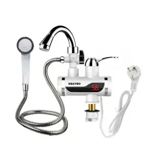 Picture of Hand Shower with Electric Digital Display Instant Hot Water Tap,Digital Bathroom Heater (Wall Mount)