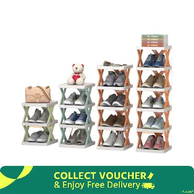 Picture of 5 Layer Shoe Rack DIY Shoe Shelf Saving Space Shoe Cabinet Home Doorway Simple Entry Multi-Layer Shoe Rack Storage Organizer