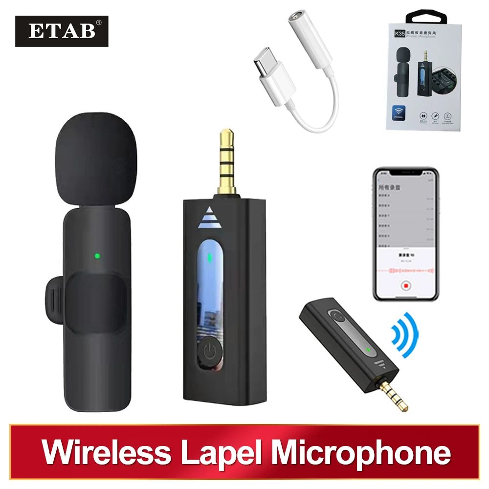 Picture of K35 Wireless Microphone For 3.5mm (1:1) - Black