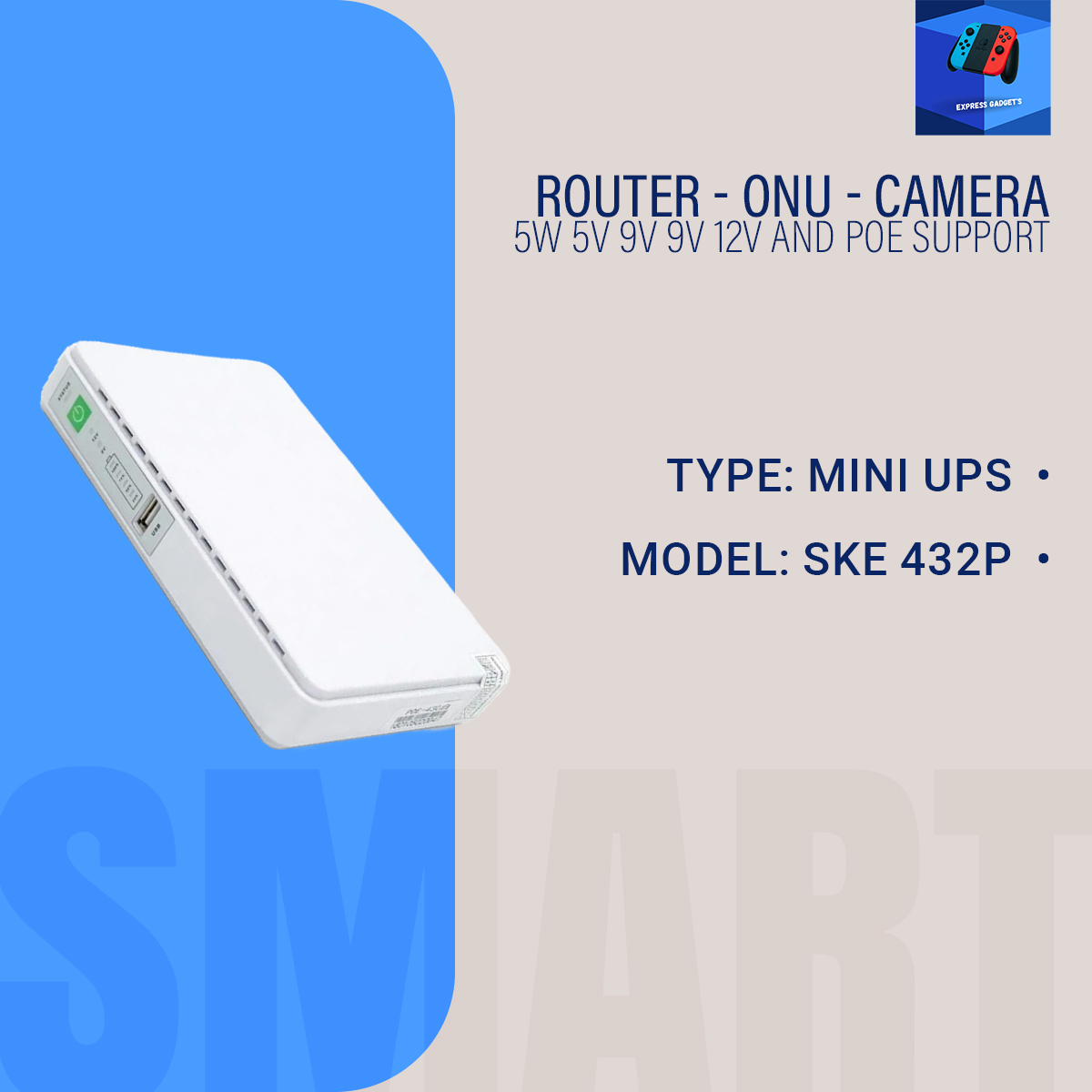 Picture of Router - Onu - Camera - 25W 5V 9V 9V 12V And Poe Support 15/24V Ske 432P(2 year replacement warranty)