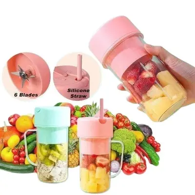 Picture of 500ML Wireless Juicer Cup Portable Juice Blender Mini Ice Crusher Home Outdoor Office Fruit Milkshake Vegetable Juice Maker