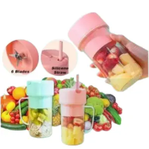 Picture of 500ML Wireless Juicer Cup Portable Juice Blender Mini Ice Crusher Home Outdoor Office Fruit Milkshake Vegetable Juice Maker