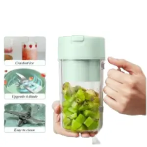 Picture of 500ML Wireless Juicer Cup Portable Juice Blender Mini Ice Crusher Home Outdoor Office Fruit Milkshake Vegetable Juice Maker