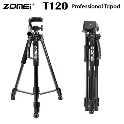 Picture of Zomei T120 Mobile & DSLR Tripod-Professional Series (With Mobile Holder - Black