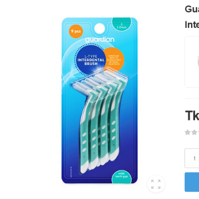 Picture of Guardia.n L-Type 9pcs 1mm Interdental Brush