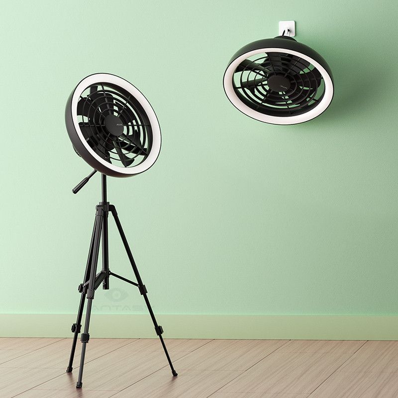 Picture of JISULIFE FA17 Outdoor LED Ceiling Fan with Long Tripod Stand