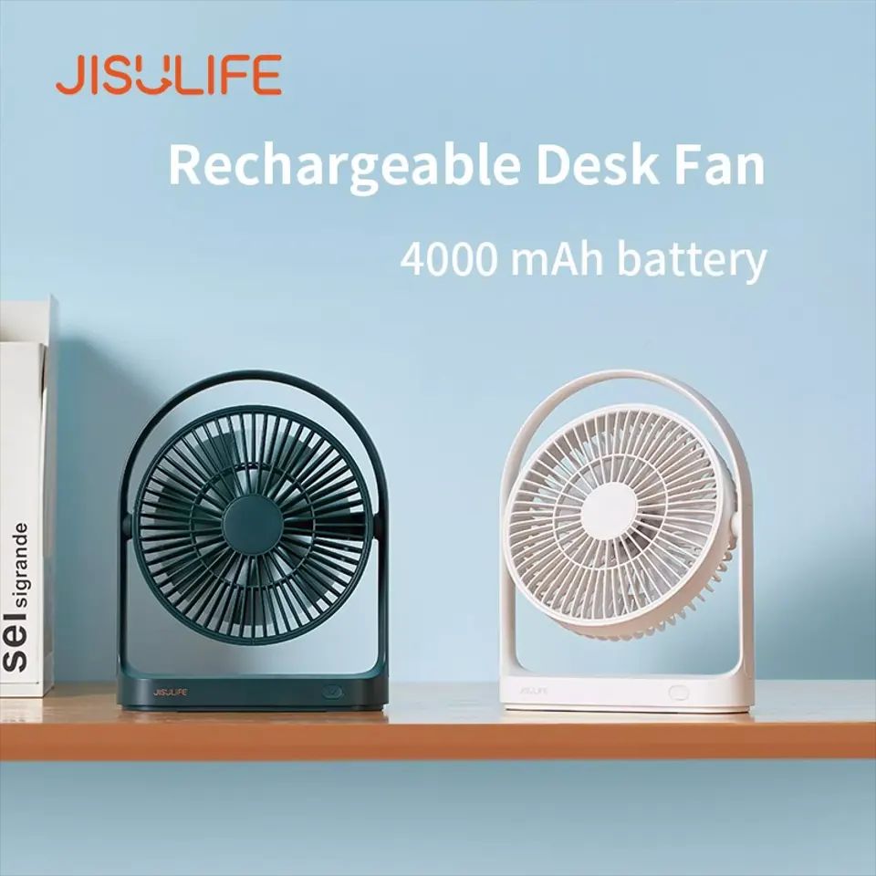 Picture of JISULIFE FA19 USB Portable Rechargeable Fan 4000mAh Battery with Type C Charging Port(1 year replacement warranty)