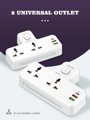 Picture of LDNIO SC2311 20W 3-Port USB Charger Extension Power Strip - White