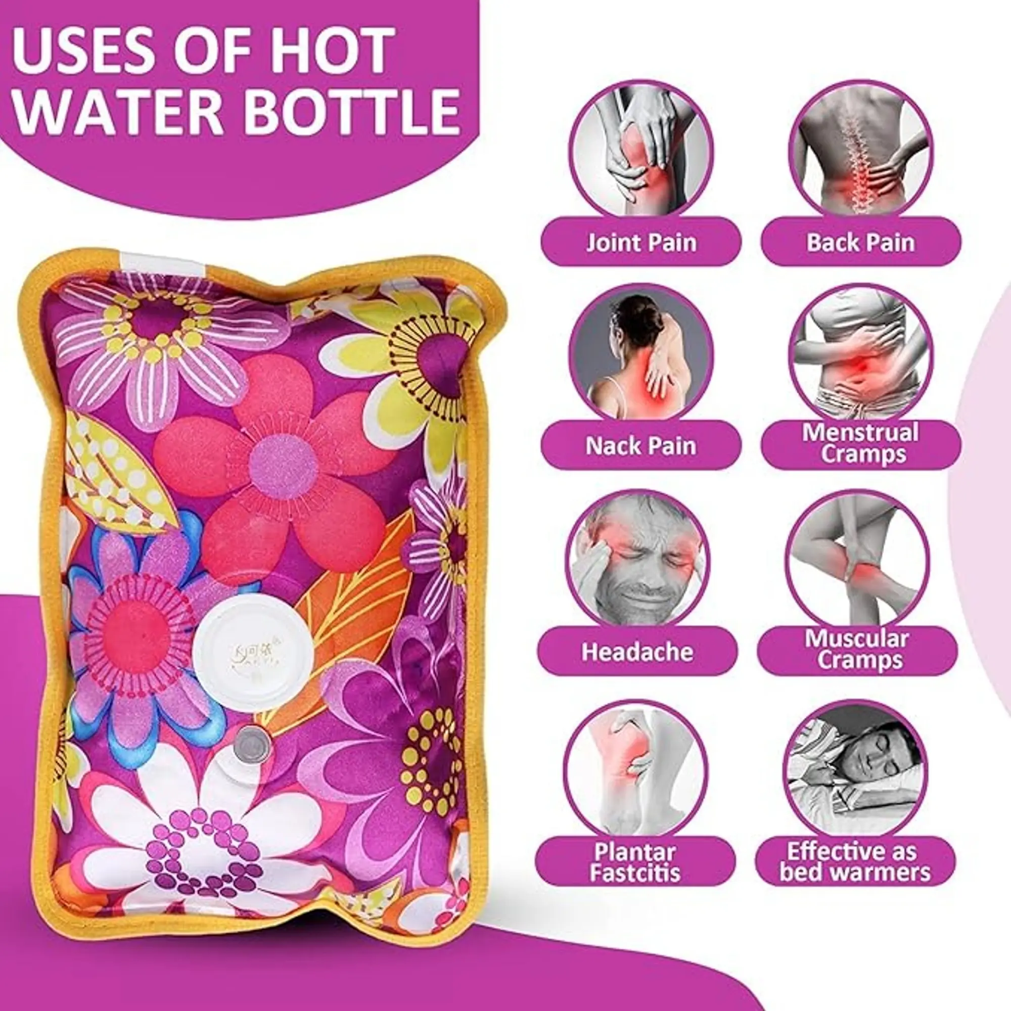 Picture of Electric Hot Water Bag pain remover - Multicolour