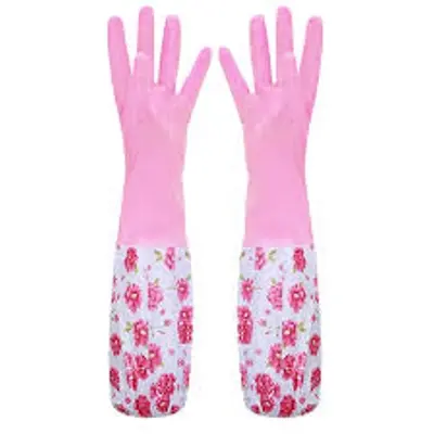 Picture of High Quality Silicone Dish Washing Kitchen Hand Gloves
