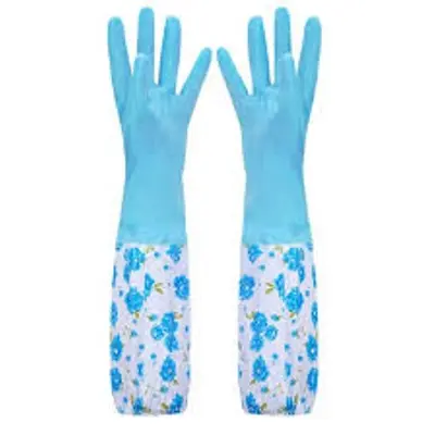 Picture of High Quality Silicone Dish Washing Kitchen Hand Gloves