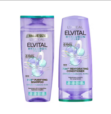 Picture of L'OREAL PARIS Elvive Hyaluron Moisture Shampoo For 400ML+ Conditioner 360ML For Frizzy & Dehydrated Hair