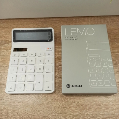 Picture of Xiaomi LEMO Kaco Electronic Calculator 1 year official warranty - White