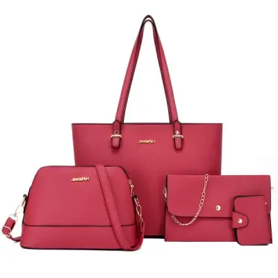 Picture of 4 PCS. FASHIONABLE WATERPROOF LADIES COMBO BAG SET