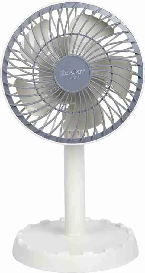 Picture of JYSUPER JY-2218 Rechargeable Mini Table Fan Portable Mini Moving Fan Adjustable Desk Fan