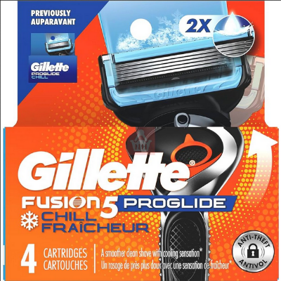 Picture of Gillett.e Fusion 5 Proglide Chill Fraicheur 4 Blade Refills