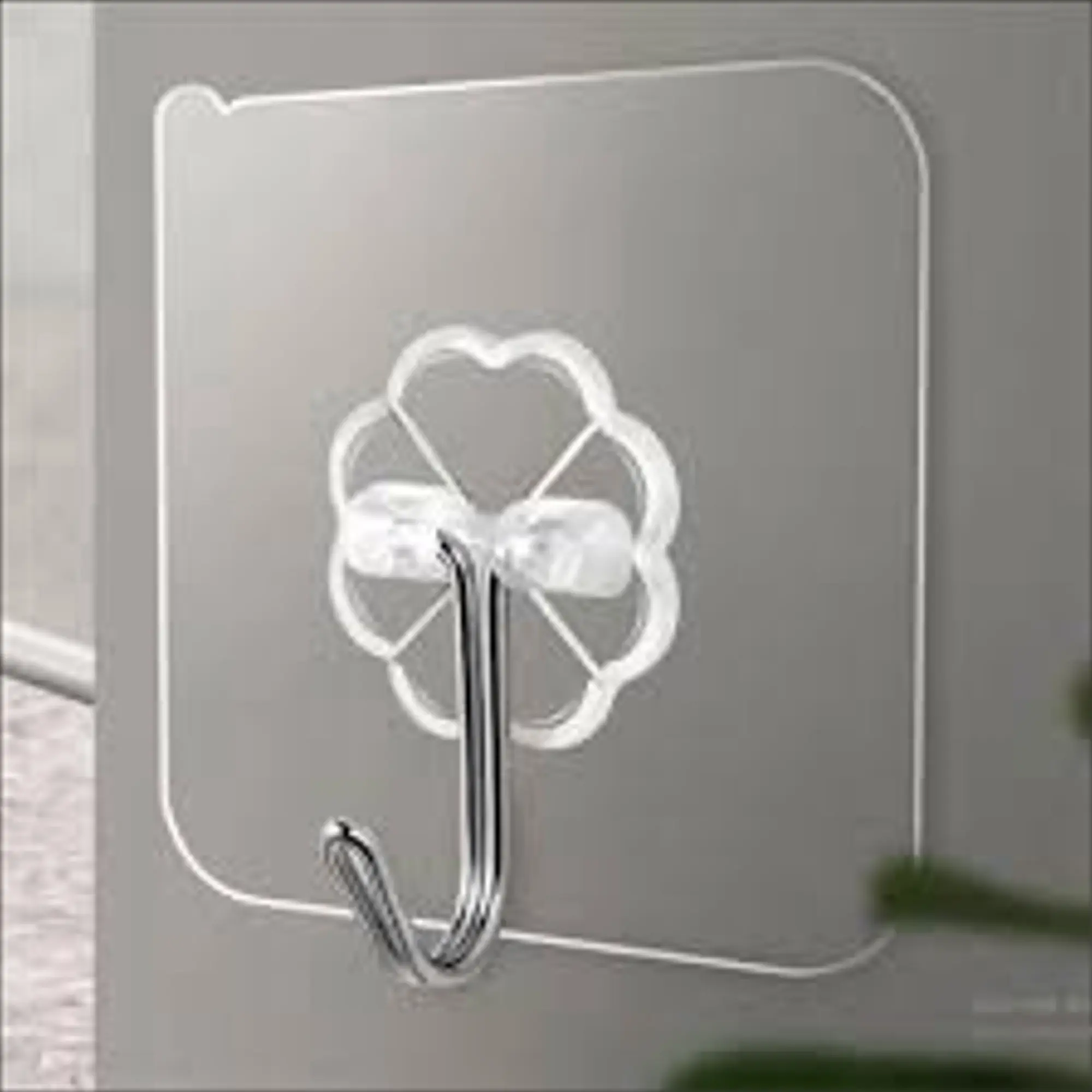 Picture of 10pcs Set Transparent Hook Strong Seamless Stickers Wall Hook Kitchen Accessories Storage Rack Waterproof Hanger