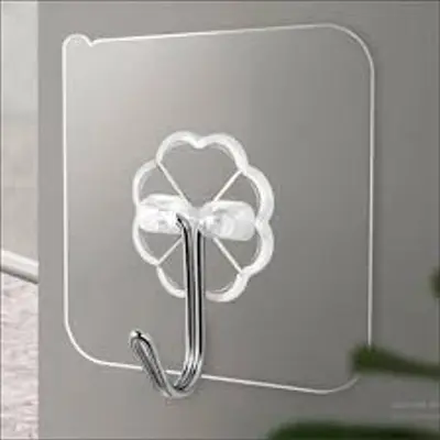 Picture of 10pcs Set Transparent Hook Strong Seamless Stickers Wall Hook Kitchen Accessories Storage Rack Waterproof Hanger