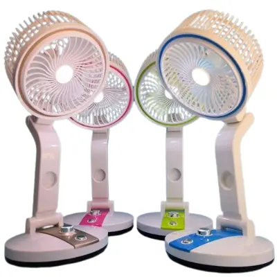 Picture of Folding Multi-function USB Charging Fan with builtin LED Light