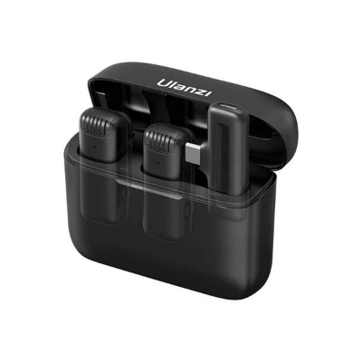 Picture of Ulanzi J12 Dual Wireless Microphone for Android With Charging Case For Type-C - Black