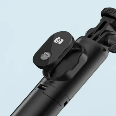 Picture of P20S R1 R1S Bluetooth Wireless Remote Selfie Stick LED light 3 in 1 Extendable Foldable Handheld Monopod Tripod Stand Holder