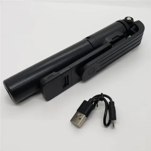 Picture of P20S R1 R1S Bluetooth Wireless Remote Selfie Stick LED light 3 in 1 Extendable Foldable Handheld Monopod Tripod Stand Holder