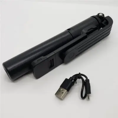 Picture of P20S R1 R1S Bluetooth Wireless Remote Selfie Stick LED light 3 in 1 Extendable Foldable Handheld Monopod Tripod Stand Holder