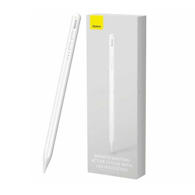 Picture of Baseus Smooth Writing 2 Active Passive Stylus Pen with LED Indicator - White