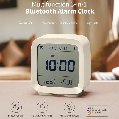Picture of Xiaomi Mijia Qingping Bluetooth Alarm Clock with Temperature & Humidity - White