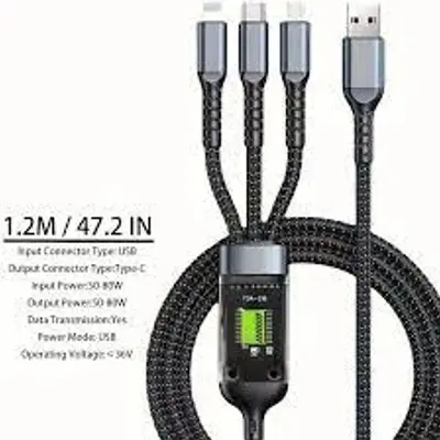 Picture of 3-in-1 Super Fast Charging Cable 100w