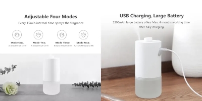 Picture of Xiaomi Mijia Automatic Air Freshener Spray – Perfume Machine Set - White
