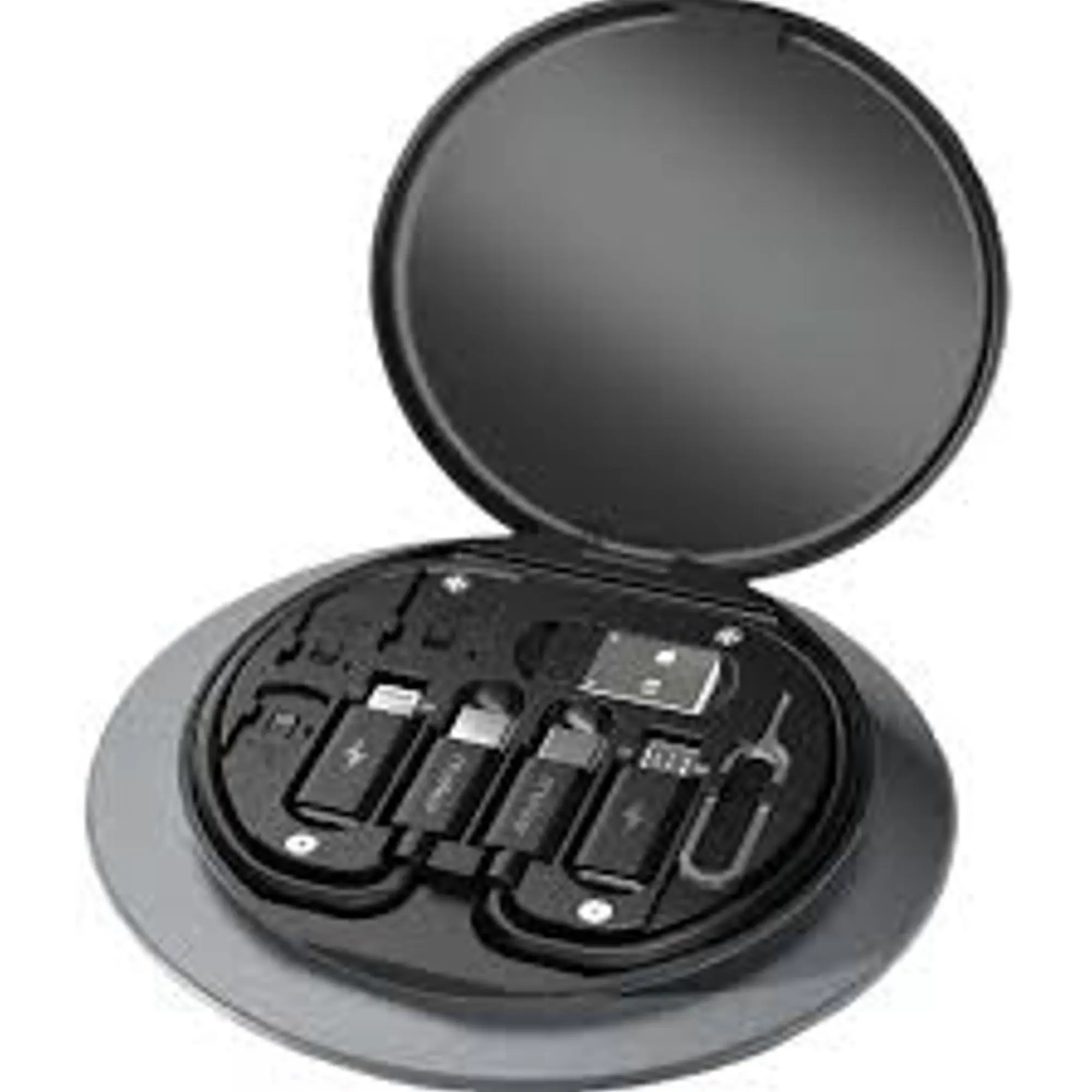 Picture of 6 in1 Mini Data Cable Set Storage Box 60w Quick Charge Multi Function Data Cable Mobile Phone Holder Storage Box