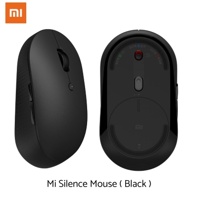 Picture of Mi Dual Mode Wireless Mouse Silent Edition Bluetooth 2.4 GHz Connect 1300 DPI – Black Color - Black