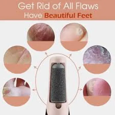 Picture of Manimate Electric Pedicure Tool Pink - Callus Remover Foot File