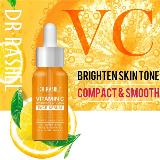 Picture of Dr. Rashel Vitamin C Brightening & Anti-Aging Face Serum with Hyaluronic Acid
