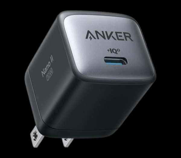 Picture of Anker 313 GaN 30W Type-C Fast Charger PIQ 3.0 – Black Color - Black