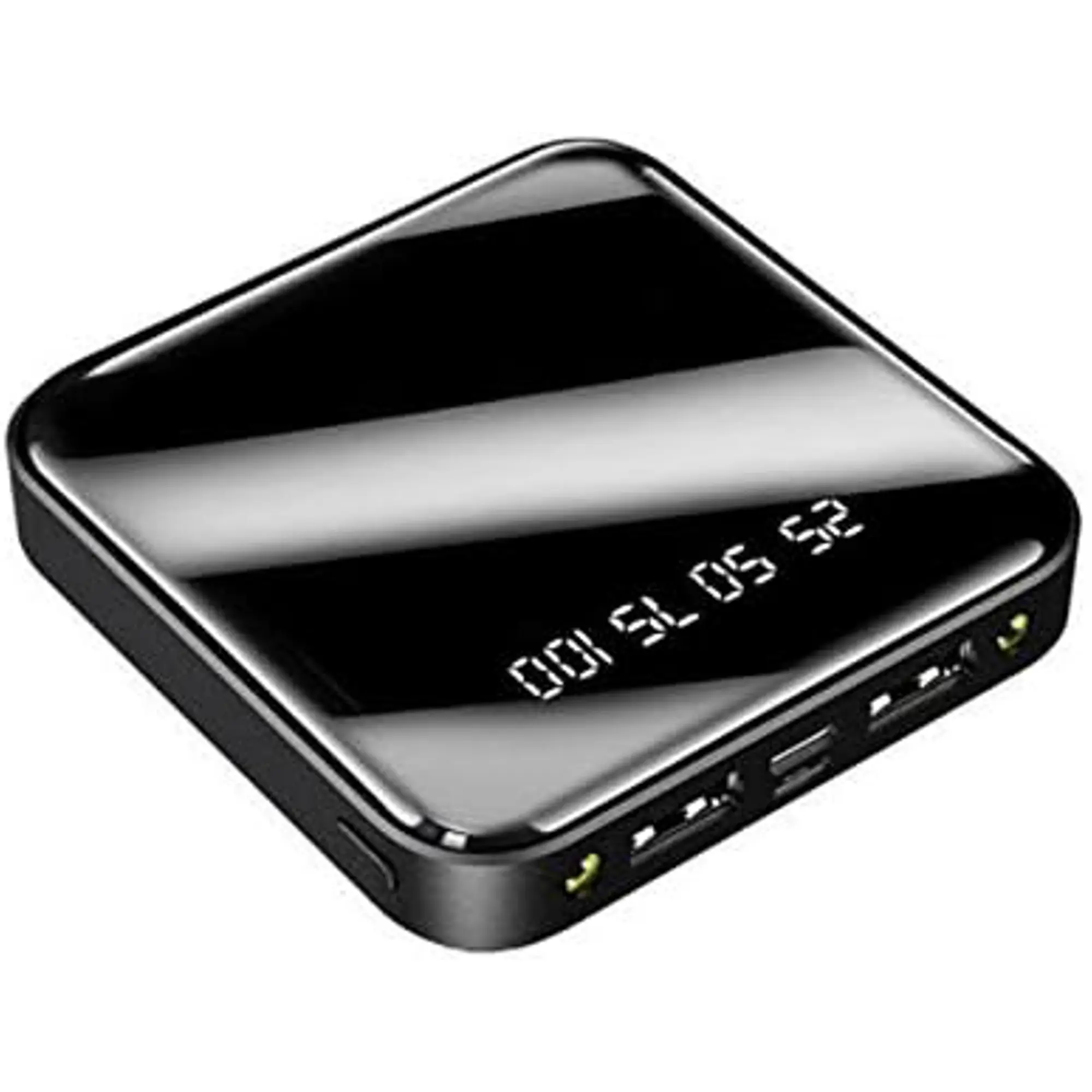 Picture of 20000mAh Mini Power Bank with Built in 4 Cables, Fast Charging, and Flashlight, Portable External Battery for Apple, Micro USB, Type C Devices