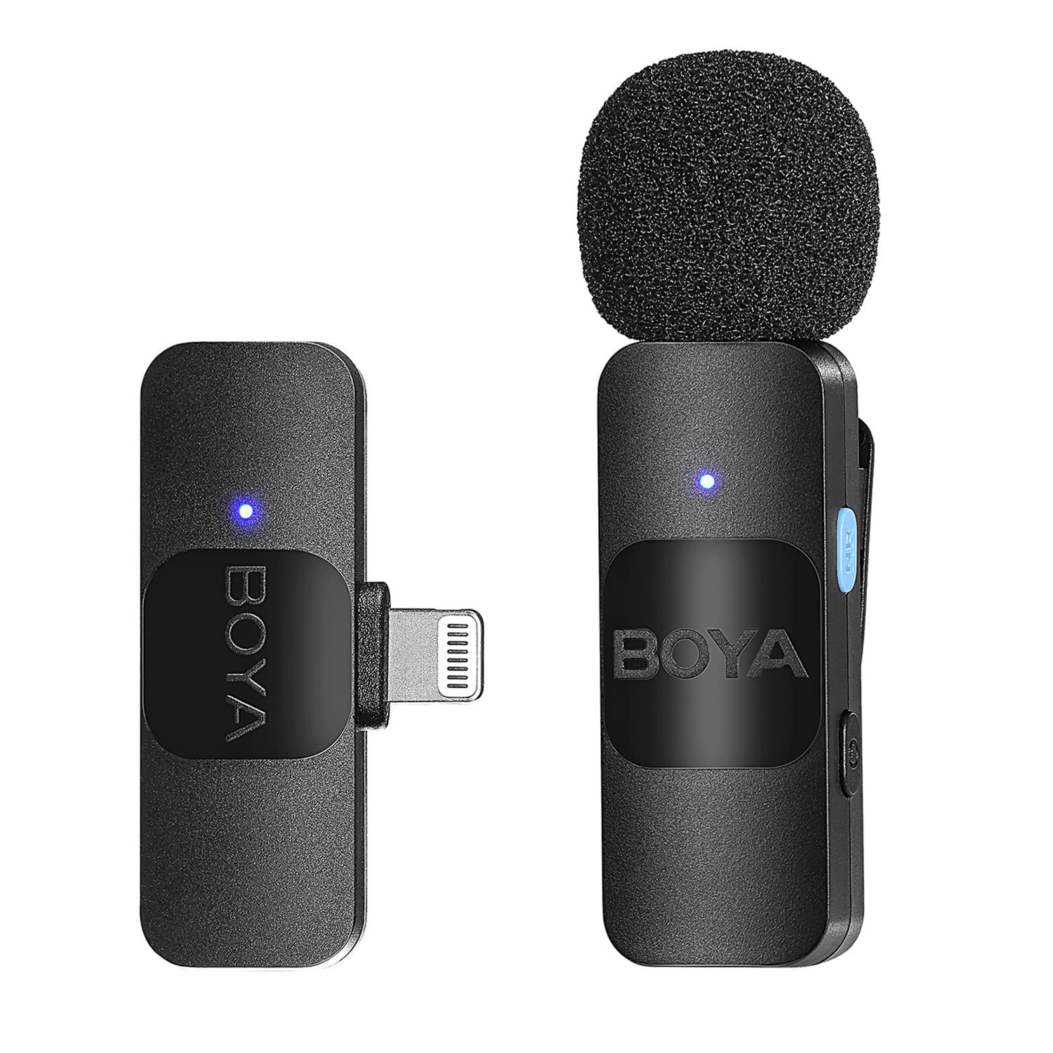 Picture of BOYA BY-V1 2.4GHz Wireless Microphone System for iPhone (1:1) - Black