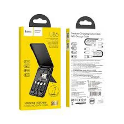Picture of Hoco U86 Treasure Full types Charging Data Cable with Storage Case and Holder for Travel Business Trip - Cable Protector