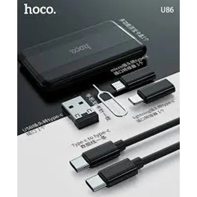 Picture of Hoco U86 Treasure Full types Charging Data Cable with Storage Case and Holder for Travel Business Trip - Cable Protector