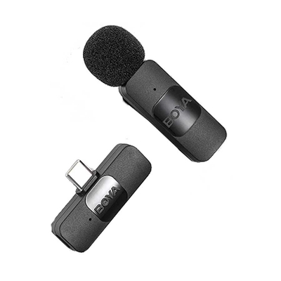 Picture of BOYA BY-V10 Wireless Microphone for Type-C Devices (1:1) - Black