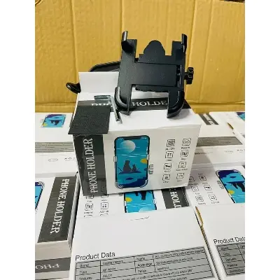 Picture of Aluminum Adjustable 360 Degree Rotating Mobile Stand Phone Mount for Bicycle Metal Bike Mobile Holder For Mobile Phones Bracket Motorcycle Bicycle Takeaway rider