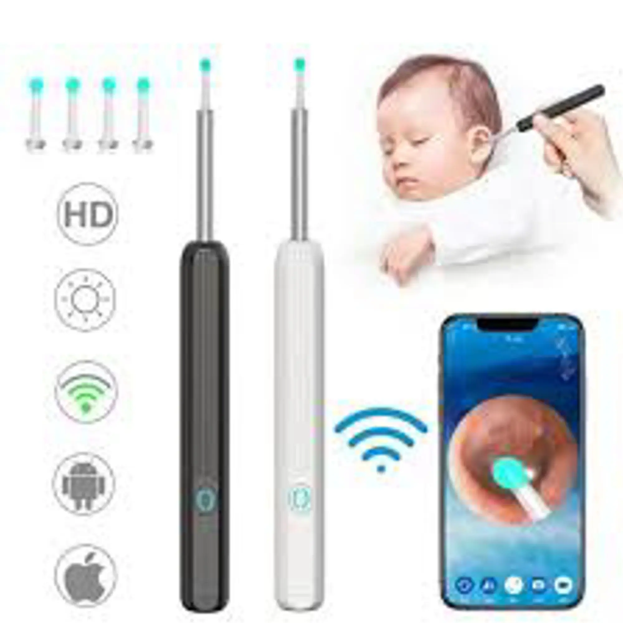 Picture of EN Wireless Intelligent Visual Ear Stick Precision Endoscope