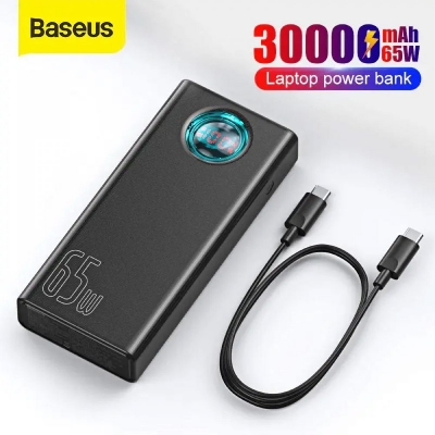 Picture of Baseus 65W Fast Charging 30000mAh Laptop Power Bank - Black