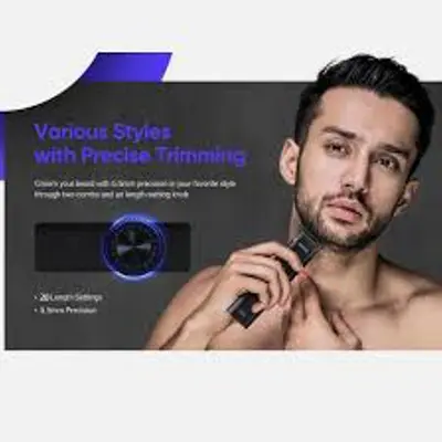Picture of Realme Dizo Trimmer Neo for Men With High Precisioned Trimming USB Type-C Fast Charging 0.5mm Precision 20 Length Settings Up to 300 Min Run Time